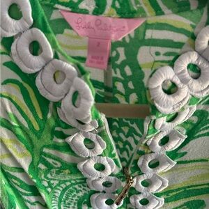 Green and white Lilly Pulitzer dress